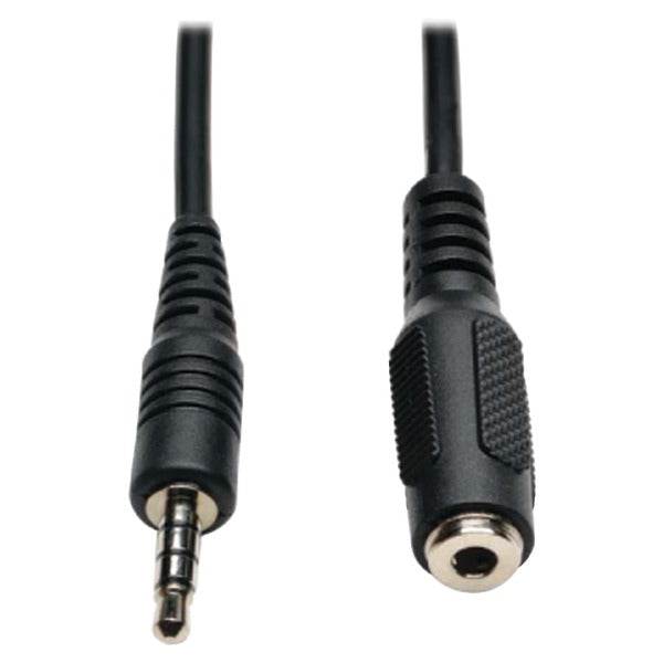 3.5mm Stereo Audio 4-Position TRRS Male to Female Headset Extension Cable, 6ft