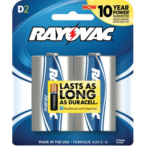 Alkaline Batteries (D; 2 pk)