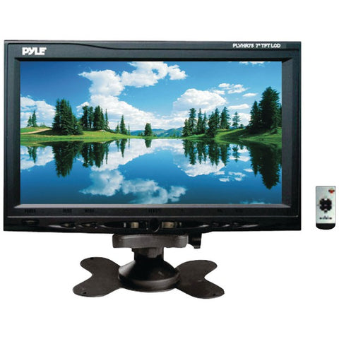 7" Headrest Monitor with Stand & Headrest Shroud