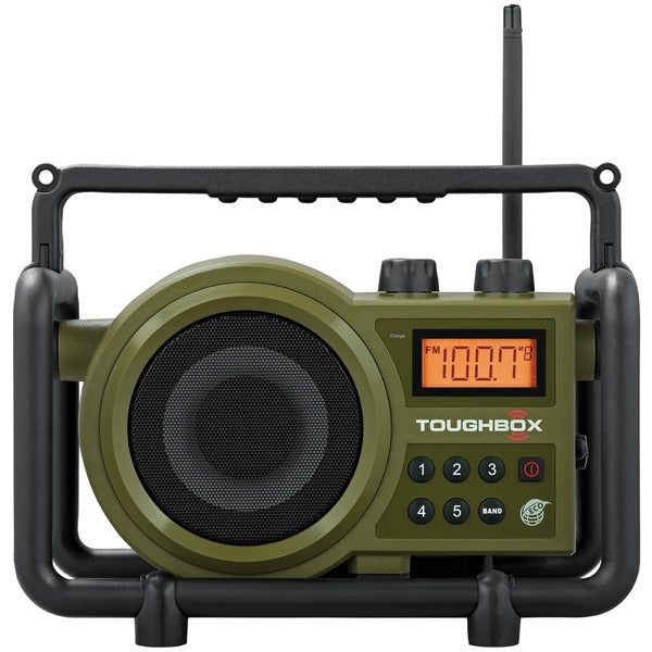 TOUGHBOX Portable FM/AM/Aux Ultra-Rugged Rechargeable Digital Radio