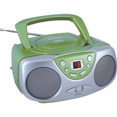 Portable CD Boom Box with AM/FM Radio (Green)