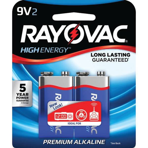 9-Volt Alkaline Batteries, 2 pk