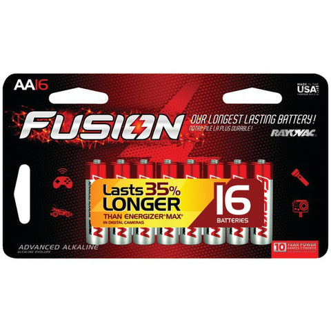 FUSION(TM) Long-Lasting Alkaline Batteries (AA, 16 pk)