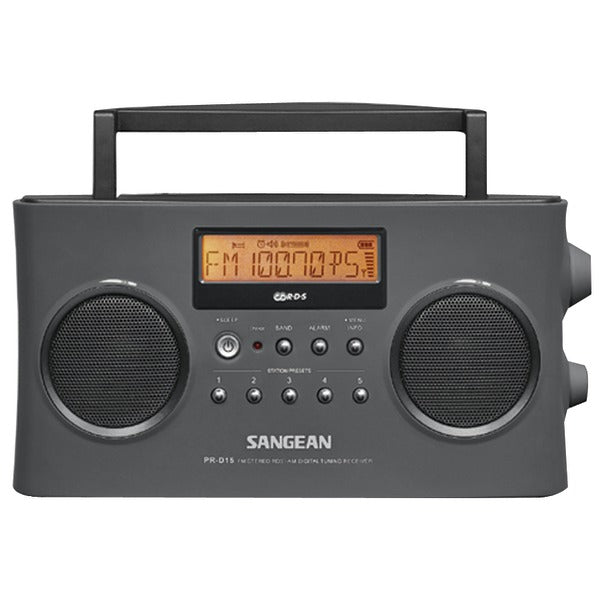 PR-D15 Portable FM-Stereo RDS/AM Rechargeable Digital-Tuning Radio