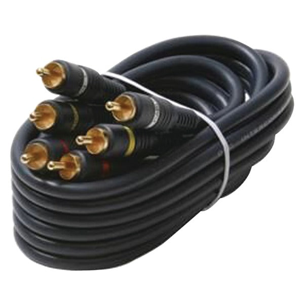 Triple RCA Composite Video Cable (6ft)