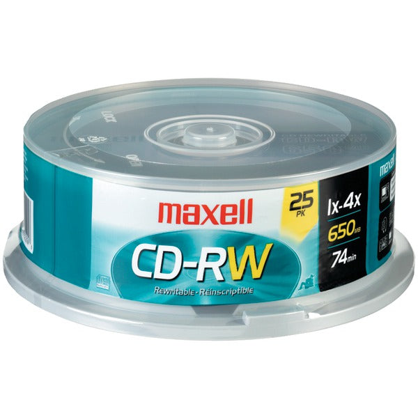 700MB 80-Minute CD-RWs (25-ct Spindle)