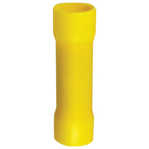 4-Gauge Yellow Vinyl Butt Connectors, 25 pk