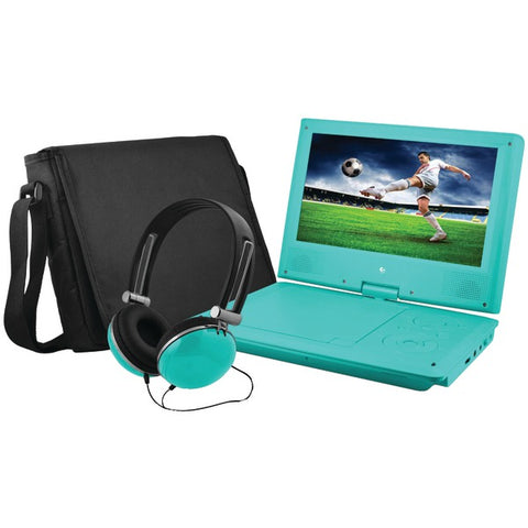 9" Portable DVD Player Bundles (Teal)