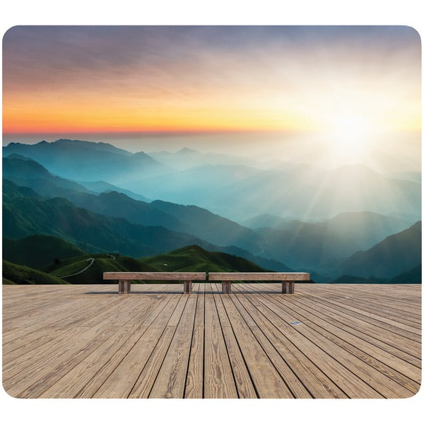 Recycled Mouse Pad (Mountain Sunrise)