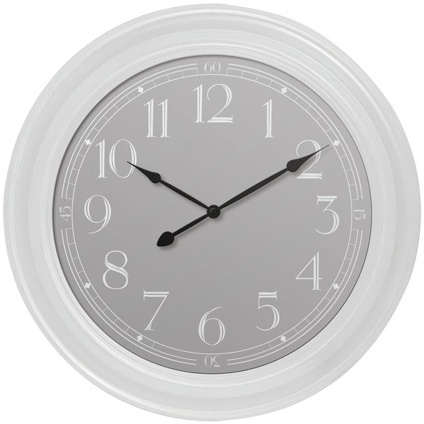 22" White Wall Clock