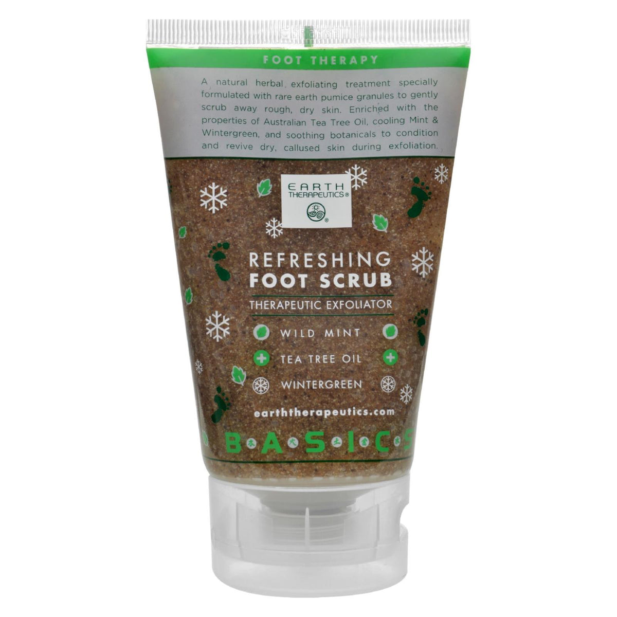 Earth Therapeutics Refreshing Foot Scrub Wild Mint - 4 Fl Oz