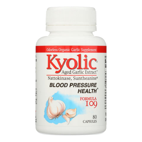 Kyolic - Aged Garlic Extract Blood Pressure Health Formula 109 - 80 Capsules