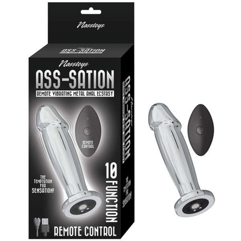 Ass-sation Remote Vibrating Metal Anal Ecstasy Silver