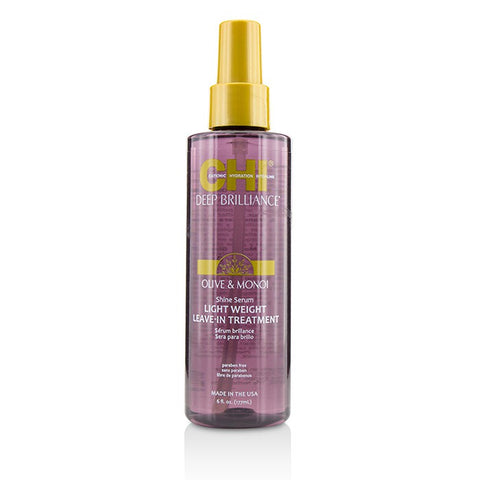 Deep Brilliance Olive &amp; Monoi Shine Serum Light Weight Leave-in Treatment