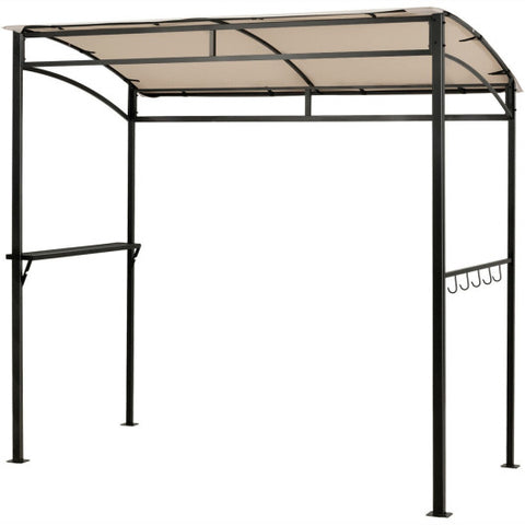 7 x 4.5 Feet Grill Gazebo Outdoor Patio Garden BBQ Canopy Shelter-Beige