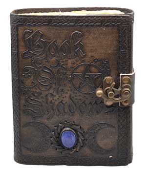 Book Of Shadows Aged Looking Paper Leather W/ Latch