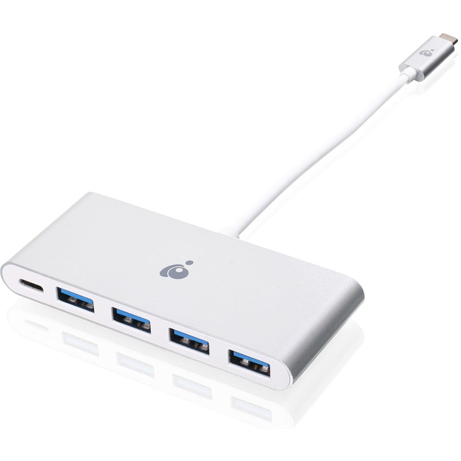 IOGEAR USB-C to 4 Port USB-A Hub with Power Delivery Pass-Through