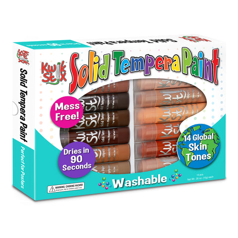 Tempera Paint Sticks Global Skin Tone Set, Pack of 14