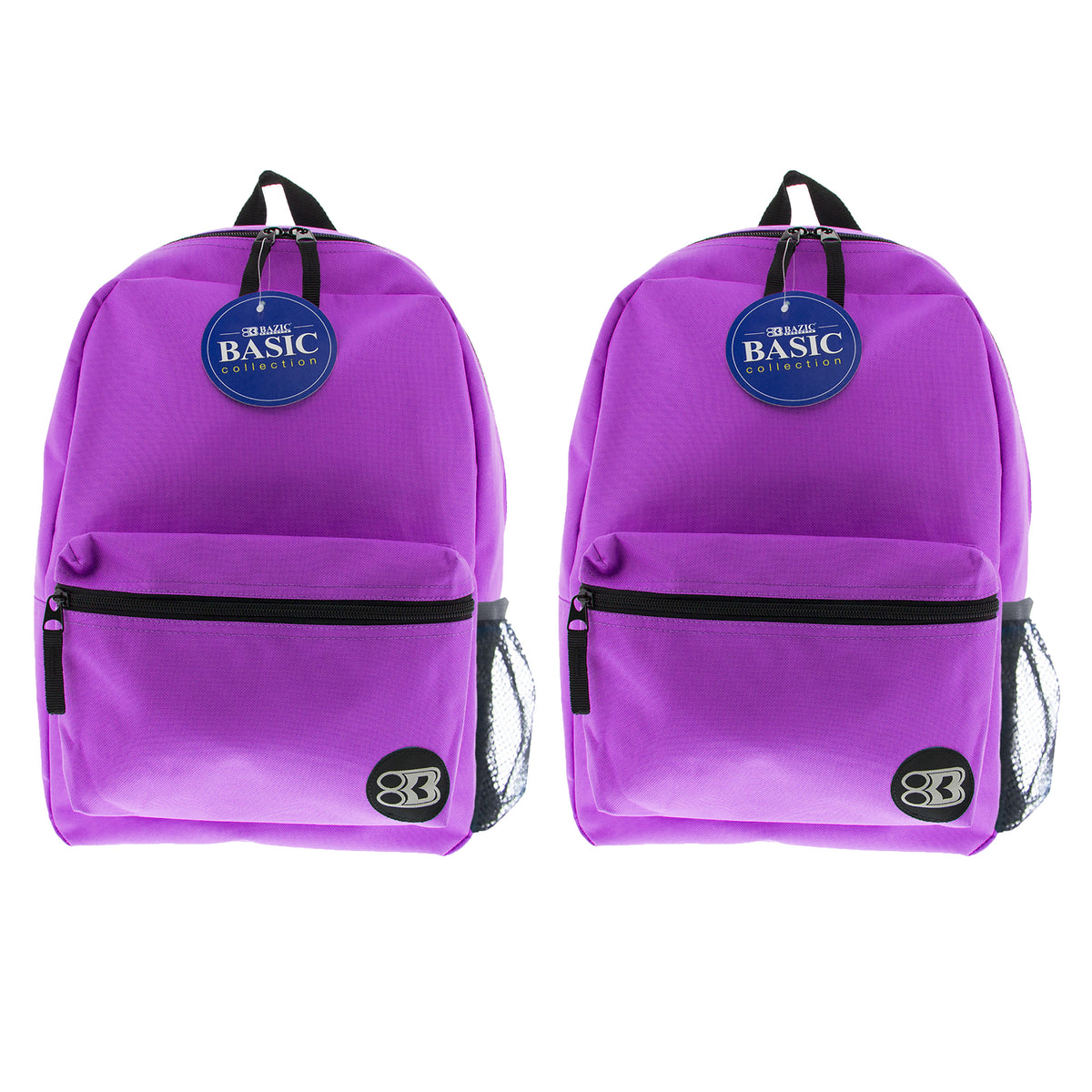 Basic Backpack 16" Purple, Pack of 2