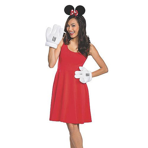 Minnie Mouse Ears Gloves Adult