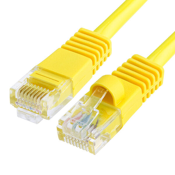 1230-N Cmple Cat5e Network Ethernet Cable - Computer LAN Cable 1Gbps - 350 MHz, Gold Plated RJ45 Connectors - 150 Feet Yellow