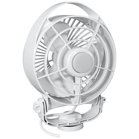 SEEKR by Caframo Maestro 12V 3-Speed 6" Marine Fan w/LED Light - White