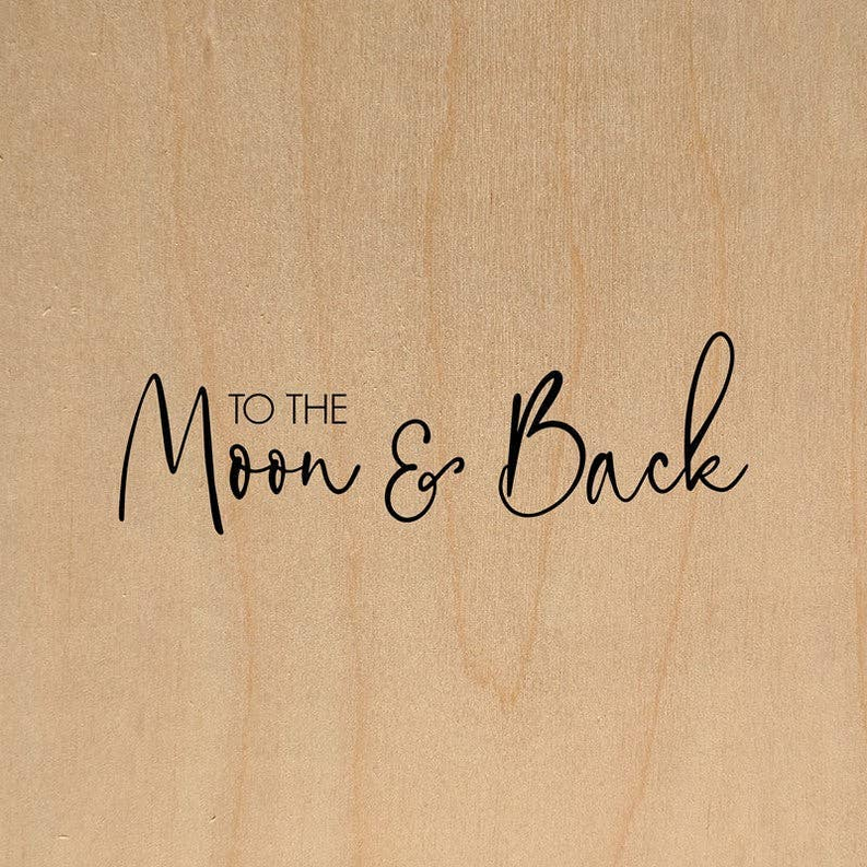 To the moon and back... Wall Art