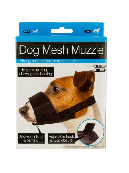 Adjustable Nylon Mesh Dog Muzzle (Available in a pack of 10)