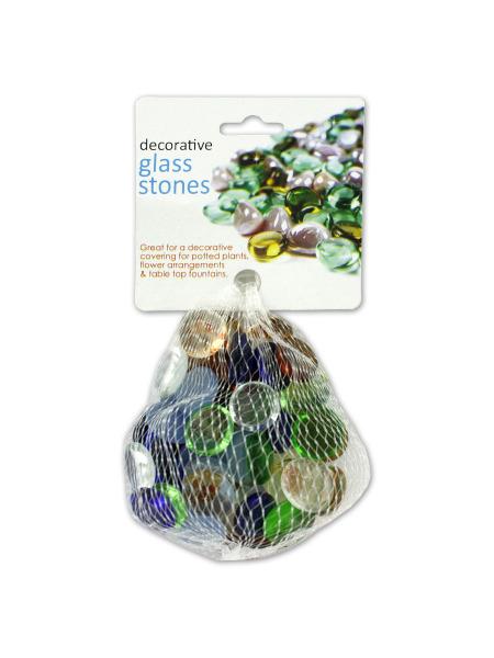 Decorative Colored Glass Stones (Available in a pack of 12)