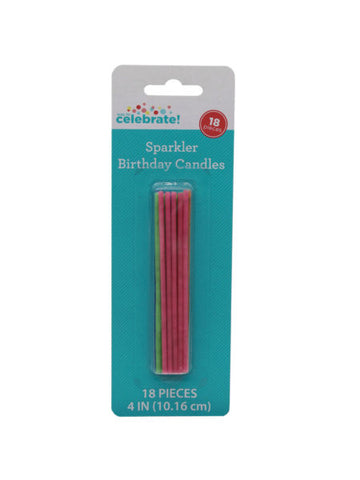 18 pack sparkler birthday candles (Available in a pack of 20)