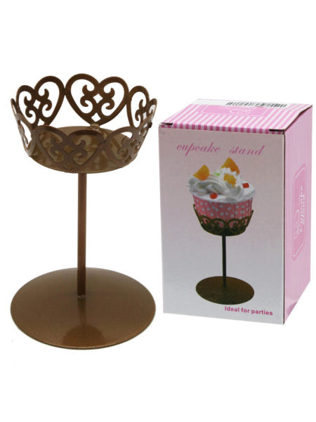 Charmed fashion mini gold cupcake stand (Available in a pack of 12)