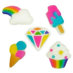 Rainbow Party Charms Assorted Sugars - 225 Pack