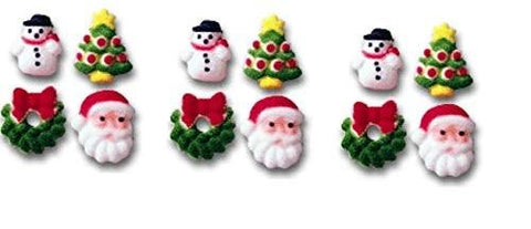 Christmas Charms Sugar Shapes 12 ct