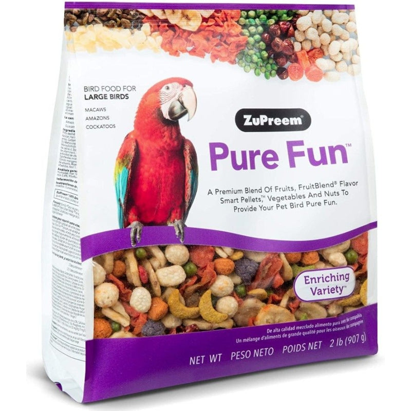 Zupreem Pure Fun Enriching Variety Seed For Large Birds - 2 Lbs