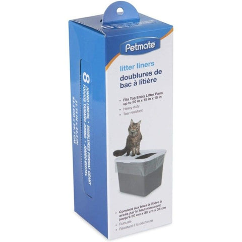 Petmate Top Entry Litter Pan Liners - 8 Count