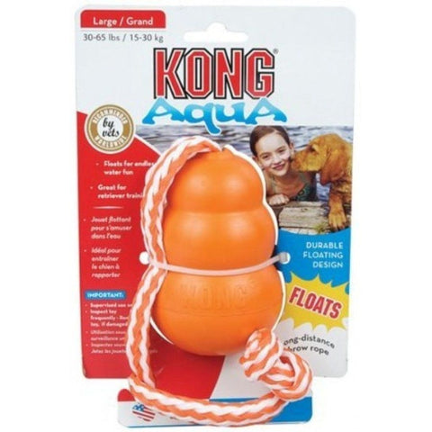 Kong Aquat Floating Dog Toy - Large - Dogs 30-65 Lbs