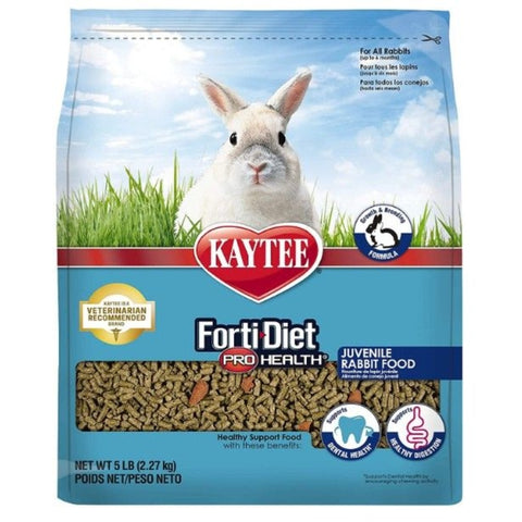 Kaytee Forti-diet Pro Health Juvenile Rabbit Food - 5 Lbs