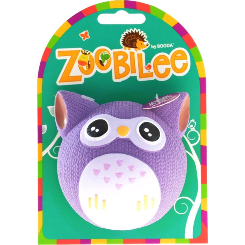 Petmate Booda Zoobilee Latex Owl Fetch Balls Dog Toy  - 1 Count