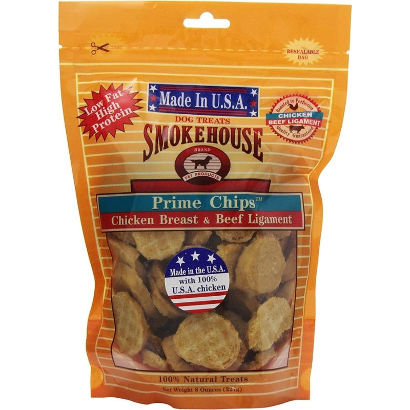 Smokehouse Treats Prime Chicken & Beef Chips - 8 Oz