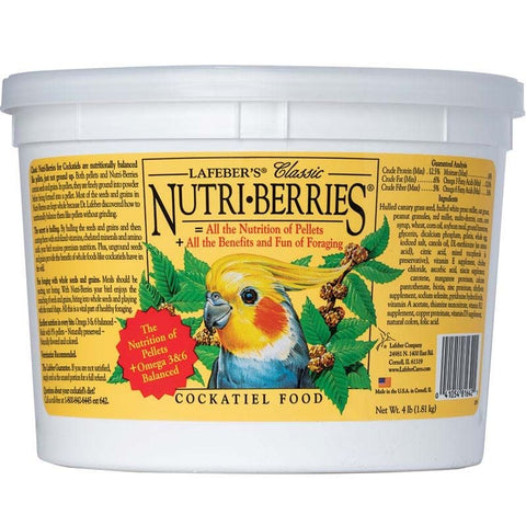 Lafeber Classic Nutri-berries Cockatiel Food - 4 Lbs