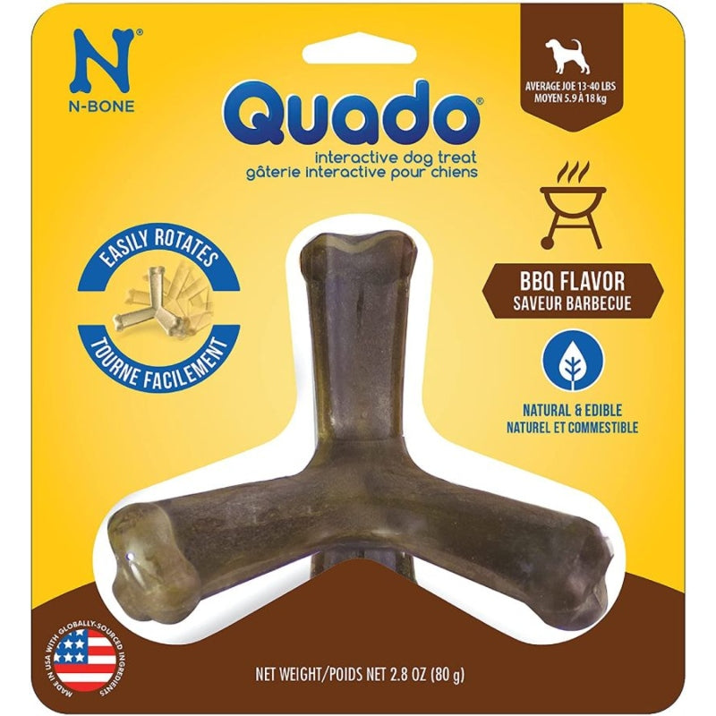 N-bone Quado Dog Treat Bbq Flavor Average Joe - 1 Count