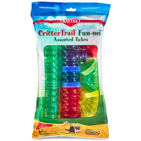 Kaytee Crittertrail Fun-nels Assorted Tubes - 8 Count