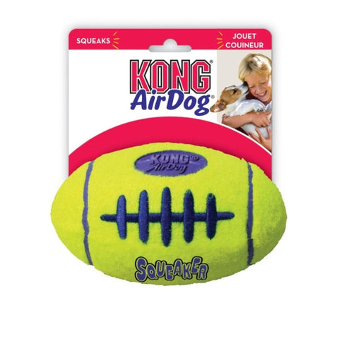 Kong Air Kong Squeakers Football - Small - 3.25" Long (for Dogs Under 20 Lbs)