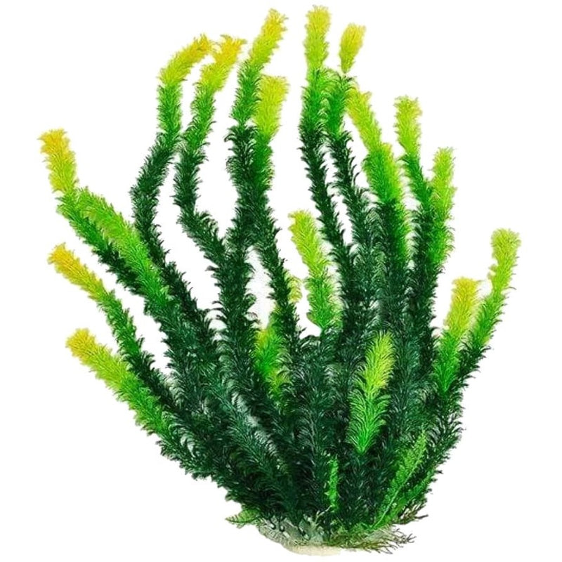 Aquatop Green Aquarium Plant With Light Tips - 1 Count (20"h)