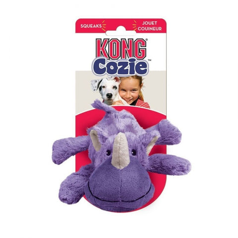 Kong Cozie Plush Toy - Rosie The Rhino - Medium - Rosie The Rhino