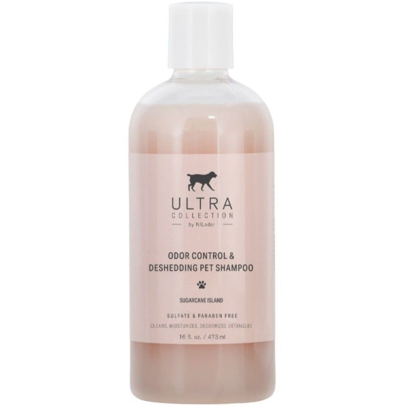 Nilodor Ultra Collection Odor Control And Deshedding Shampoo Sugarcane Island Scent - 16 Oz