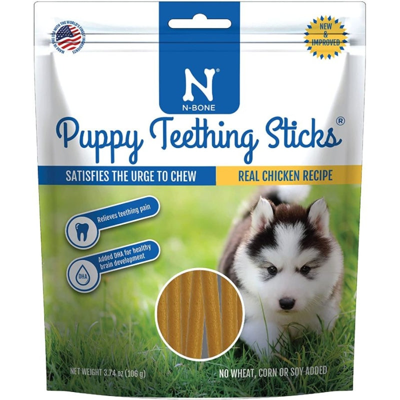 N-bone Puppy Teething Treats - Chicken Flavor - 3.74 Oz