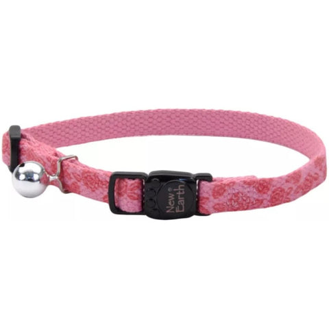 Coastal Pet New Earth Soy Printed Breakaway Cat Collar Rose Pattern - 8-12in.l X 3/8in.w