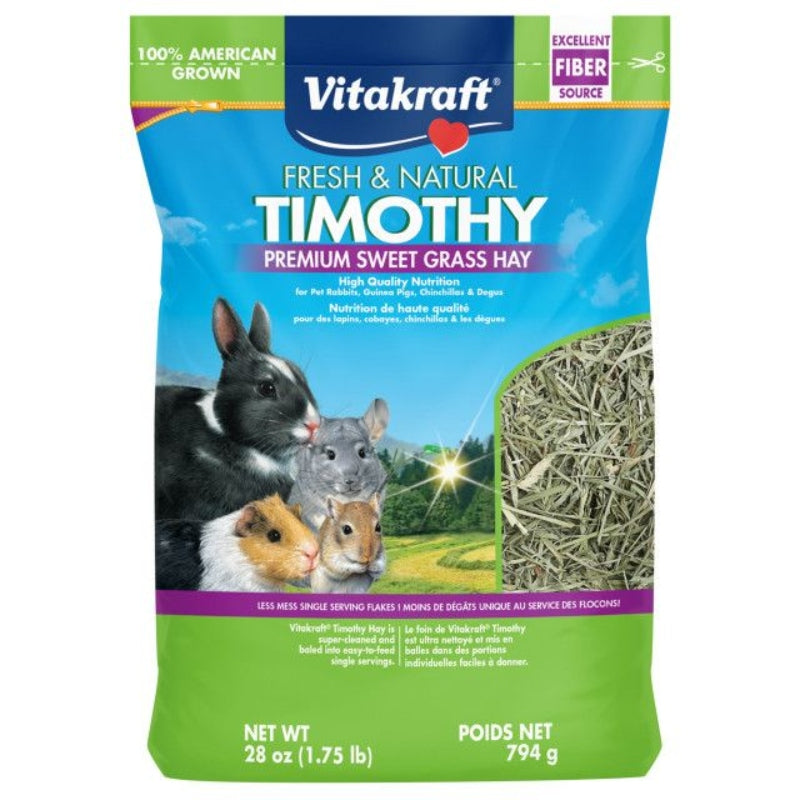 Vitakraft Fresh & Natural Timothy Premium Sweet Grass Hay - 28 Oz