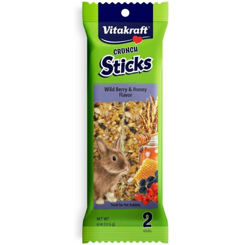 Vitakraft Wild Berry & Honey Flavor Crunch Sticks - 2 Sticks